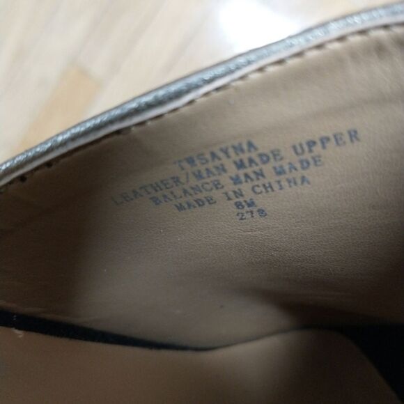 Tommy Hilfiger Sayna dressy open toe mules black with gold trim size 8 - Picture 9 of 12